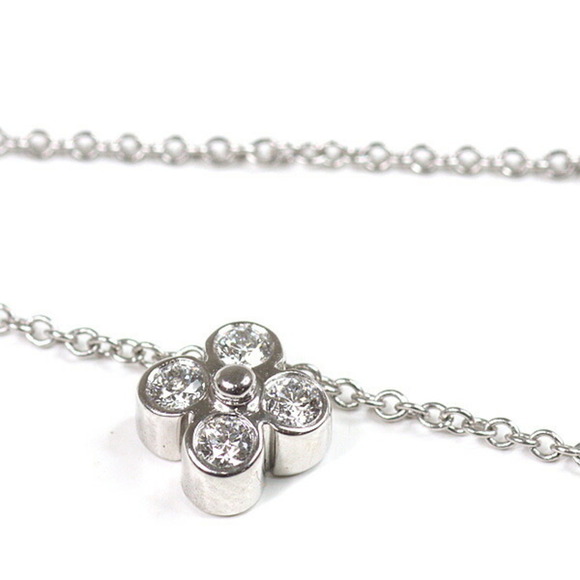 TIFFANY Silver Diamond Necklace - Picture 2 of 6
